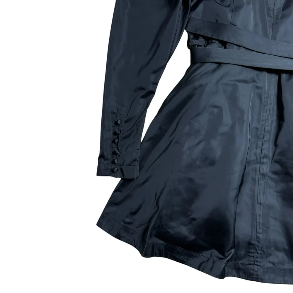 ROTATE Birger Christensen Black Puff Long Sleeve Belted Mini Dress Size 8 - Image 9