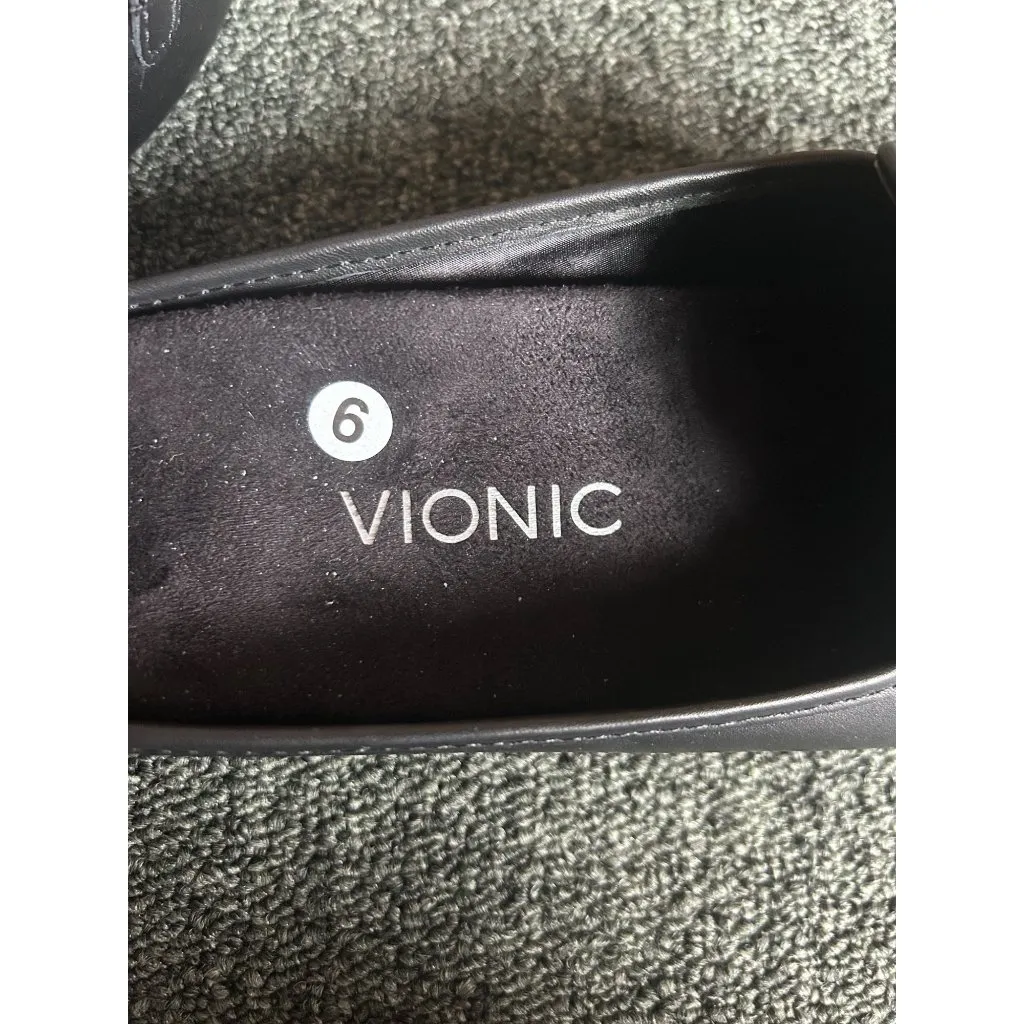 Vionic Black Slip On Mules - Image 8