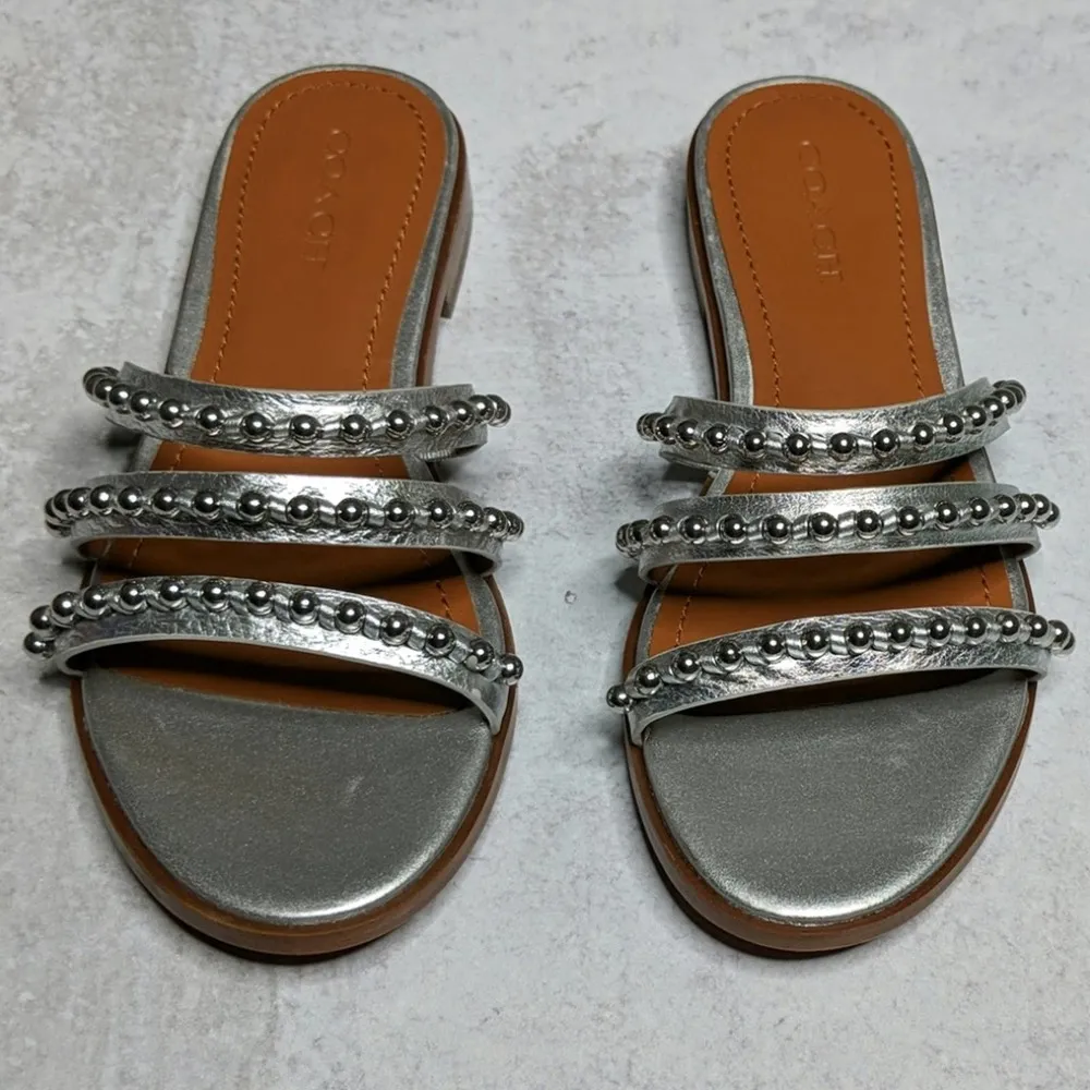 Coach Isa Studded Slide Sandal - Size 8B - NWOB - Image 2