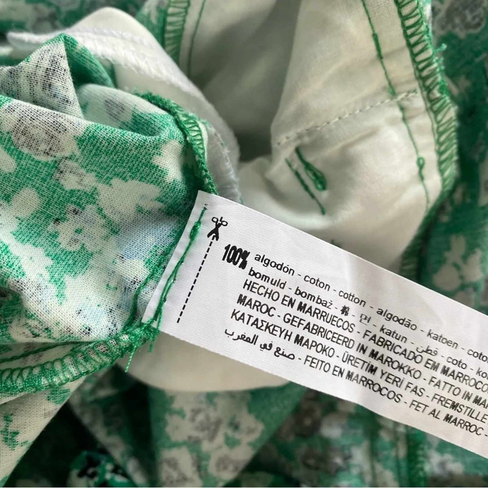 Zara Floral Printed Cotton Jumpsuit - Image 12