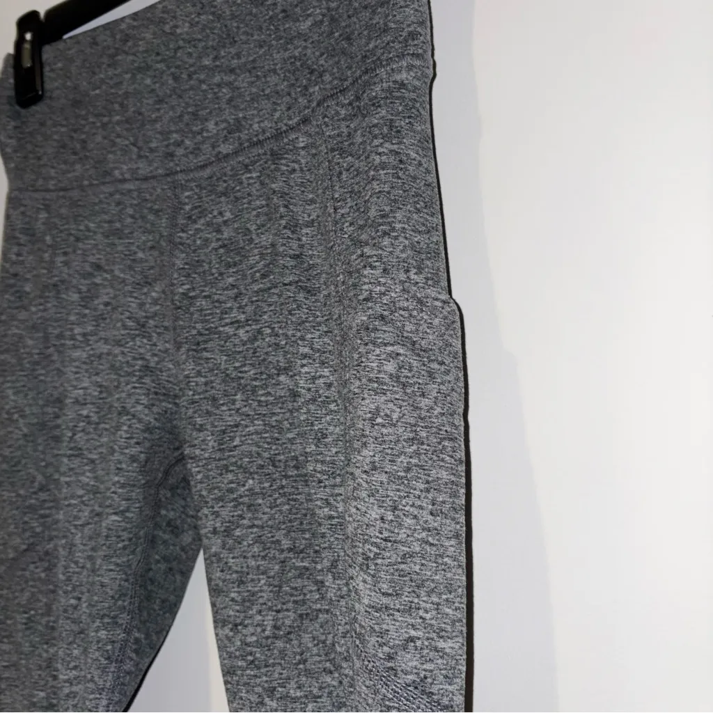 Zobha Leggings pocket Heather Yoga Workout Gym Pants grey size small - Image 3