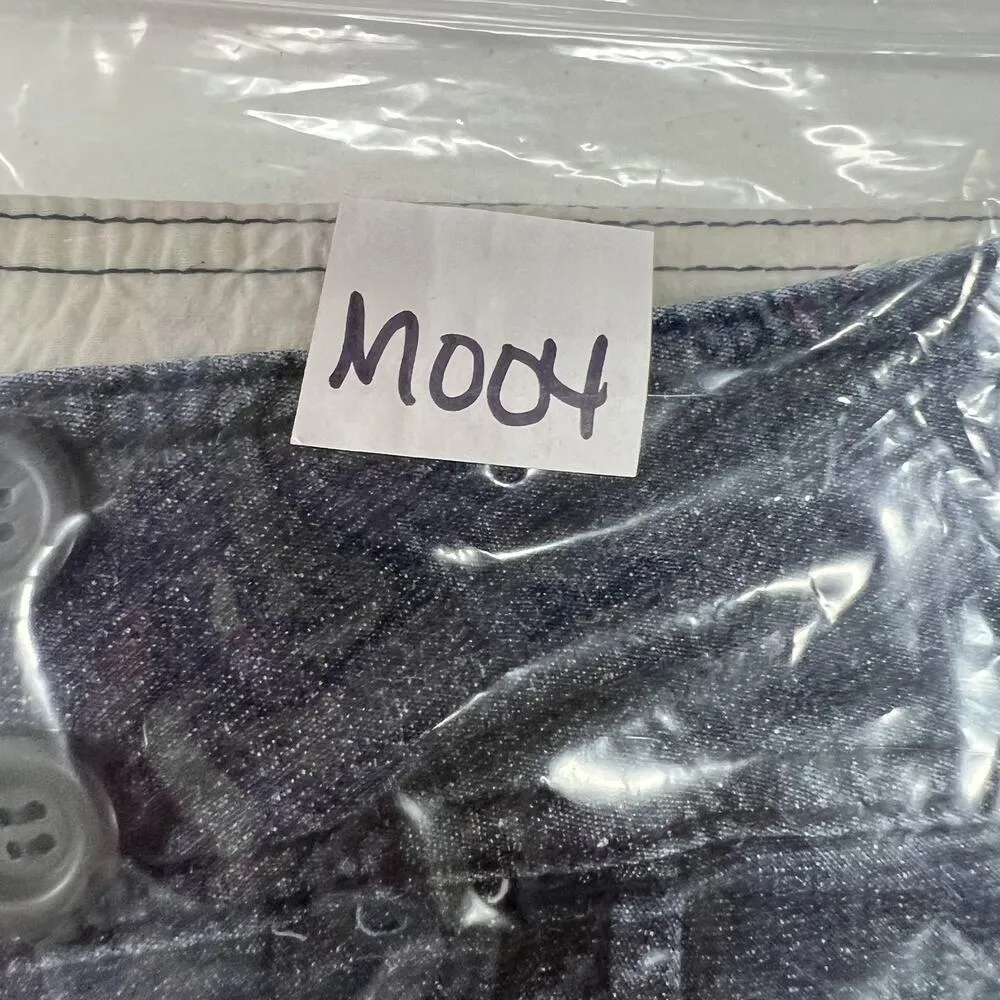 Y2K Zana Di Jrs 9 Bermuda Shorts Low Rise Blue Denim Sailor Long Street Grunge - Image 13