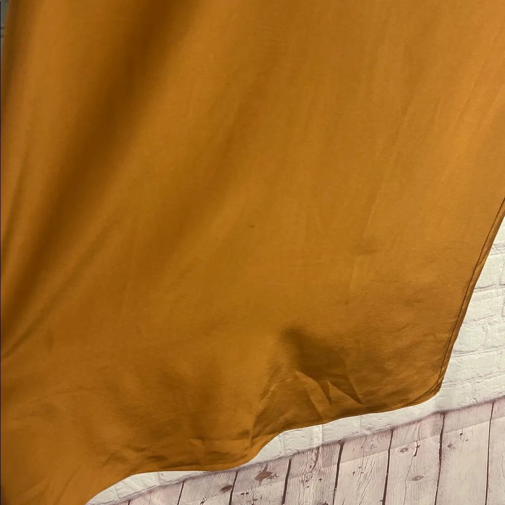 Tibi ruffle sleeve deep brown silk mini dress size 2 old money preppy trad wife - Image 4