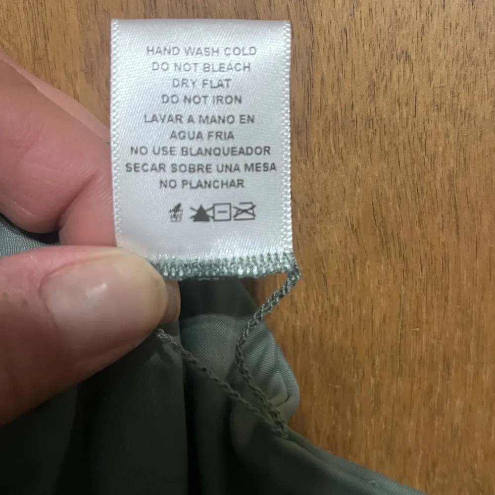 New! Plus Size Bikini Bottoms with Tie Sides Size 3XL Green - Image 4