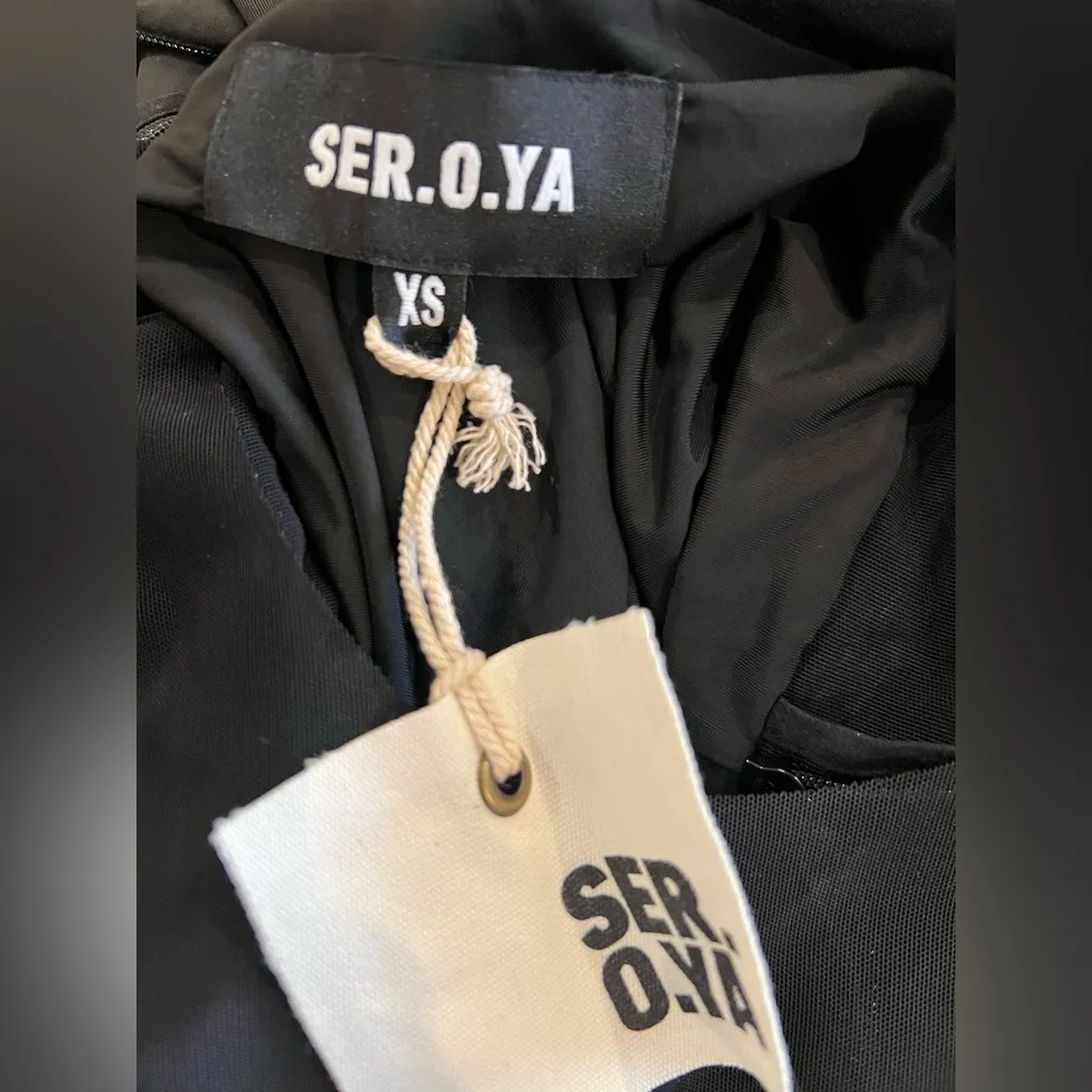 SER.O.YA Silver Maxi Dress in Black
Color: Black Size XS NWT Sold out online - Image 11