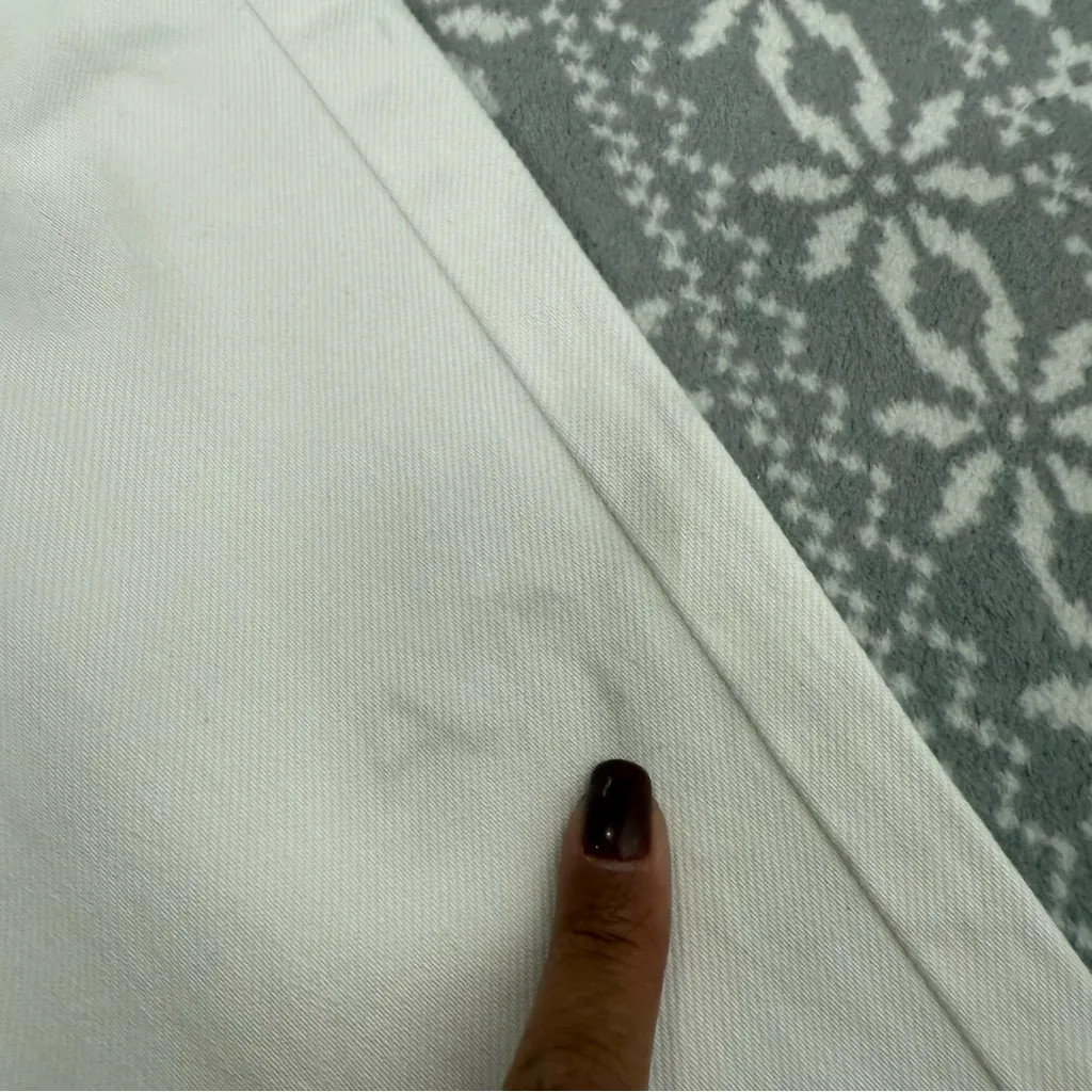 NWT Massimo Dutti Women's Mid RiseWide Leg Full Length‎ White Jeans Size 12 - Image 8