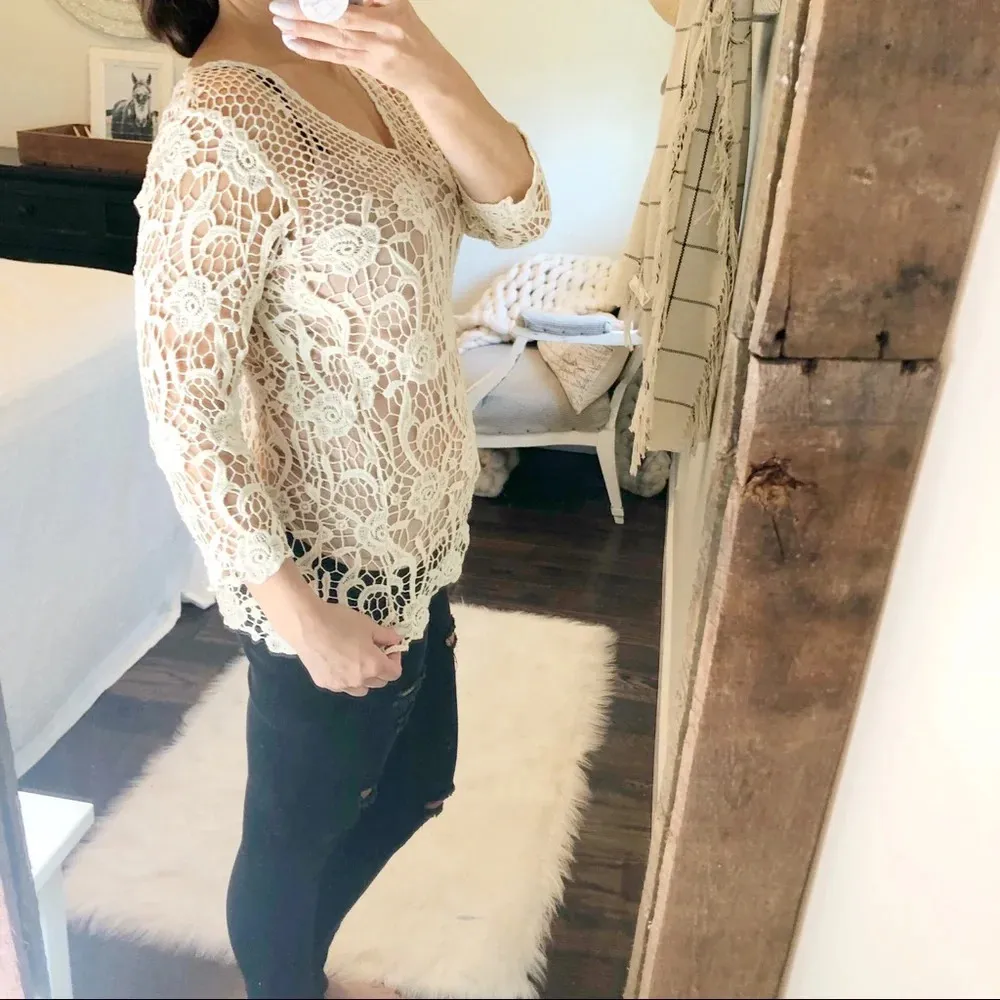 None Medium Summer crochet boho swimsuit cover/vacay - Image 2