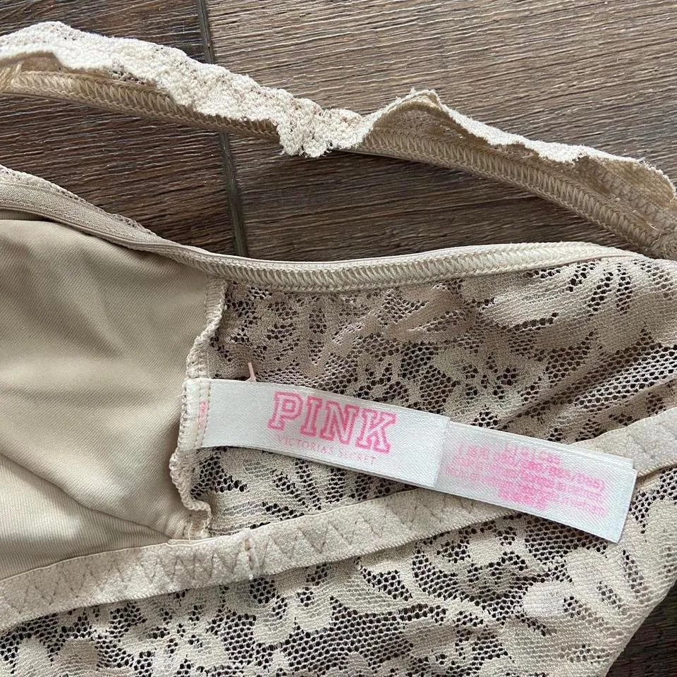 Victoria’s Secret Pink Champagne colored lace bralette 🔥 - Image 3