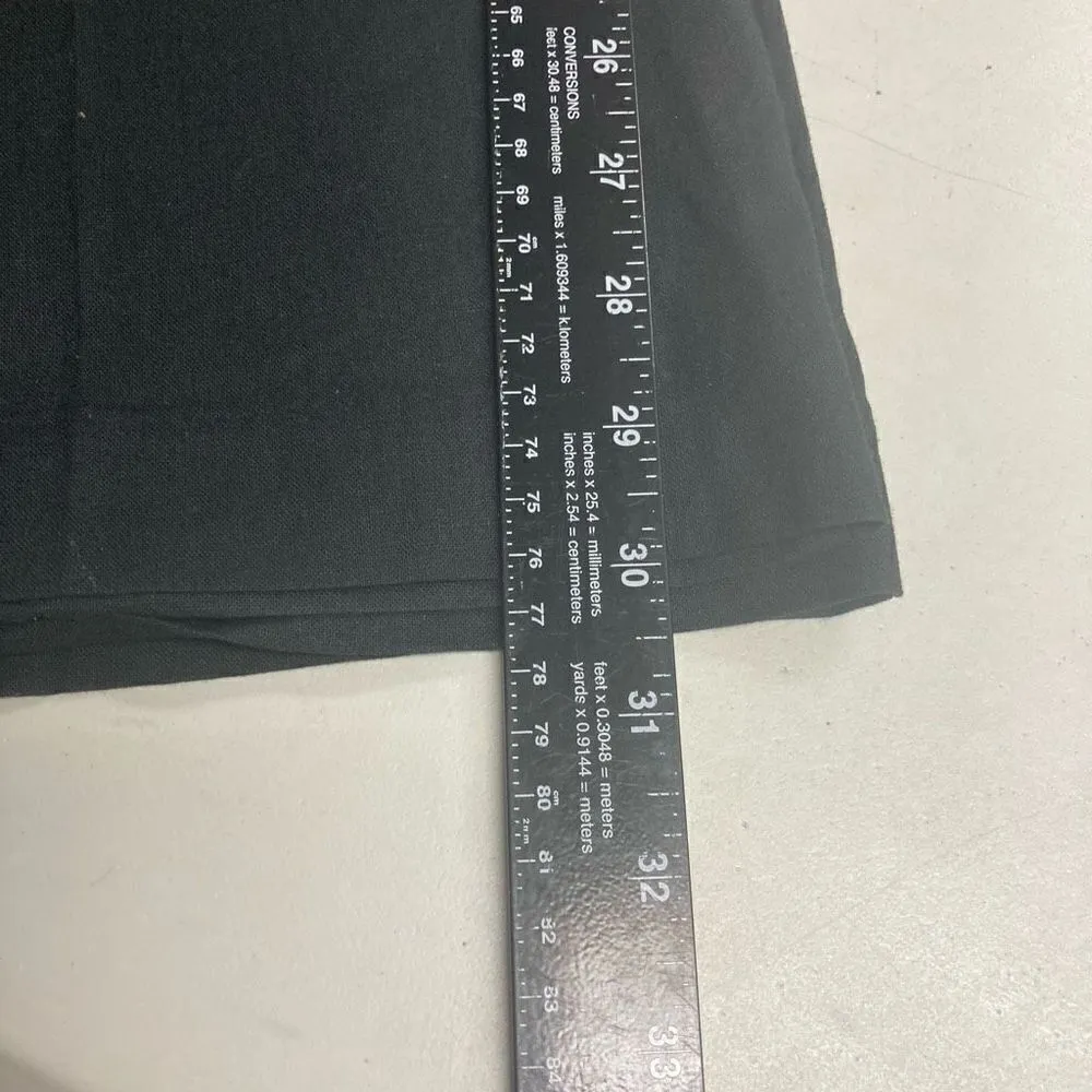 CHADWICKS‎ Collection Women’s Wide Leg Linen Blend Dress Pants Size 10 Black - Image 6