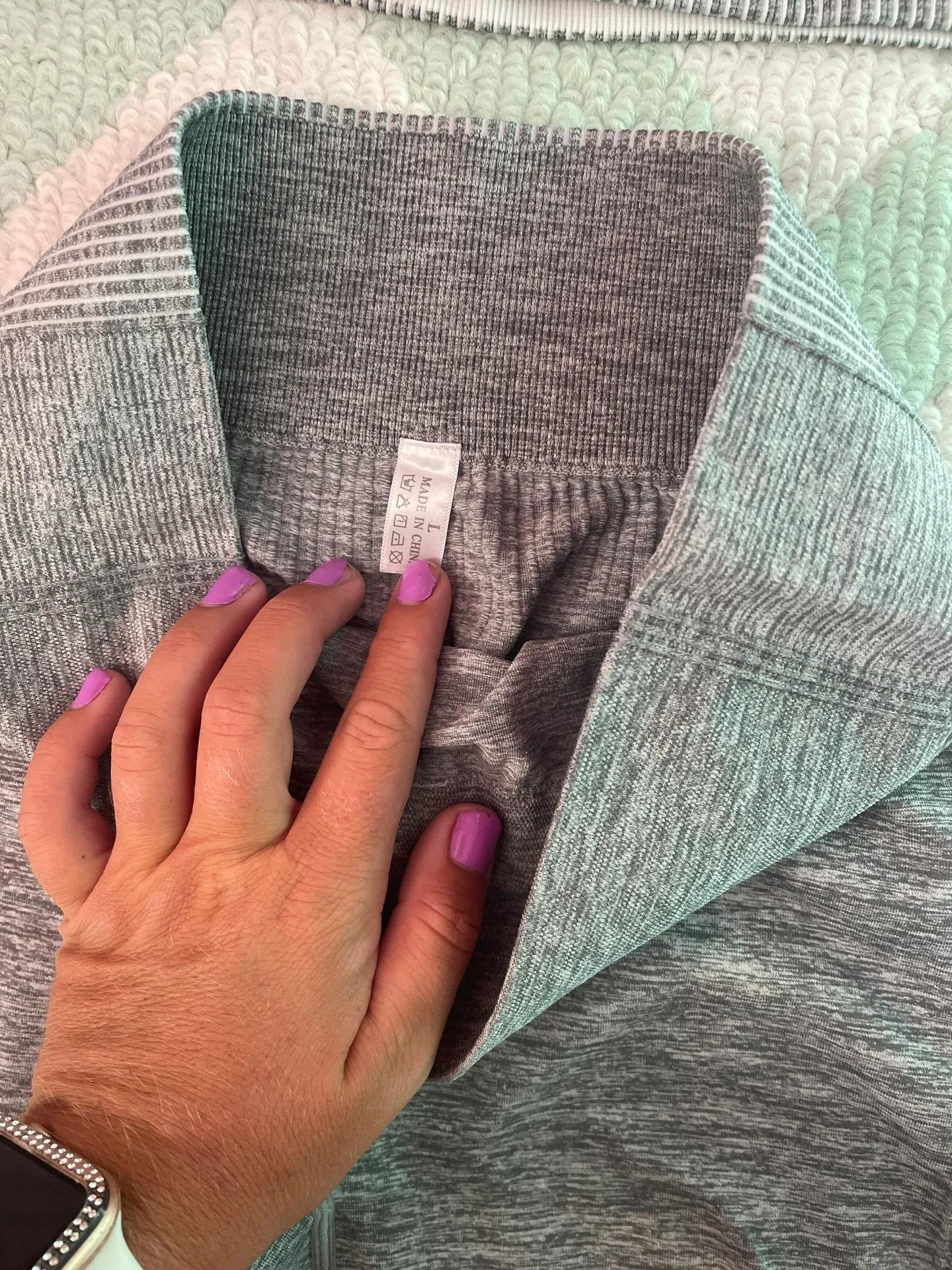 Gray/White Workout Set Size L - Image 5