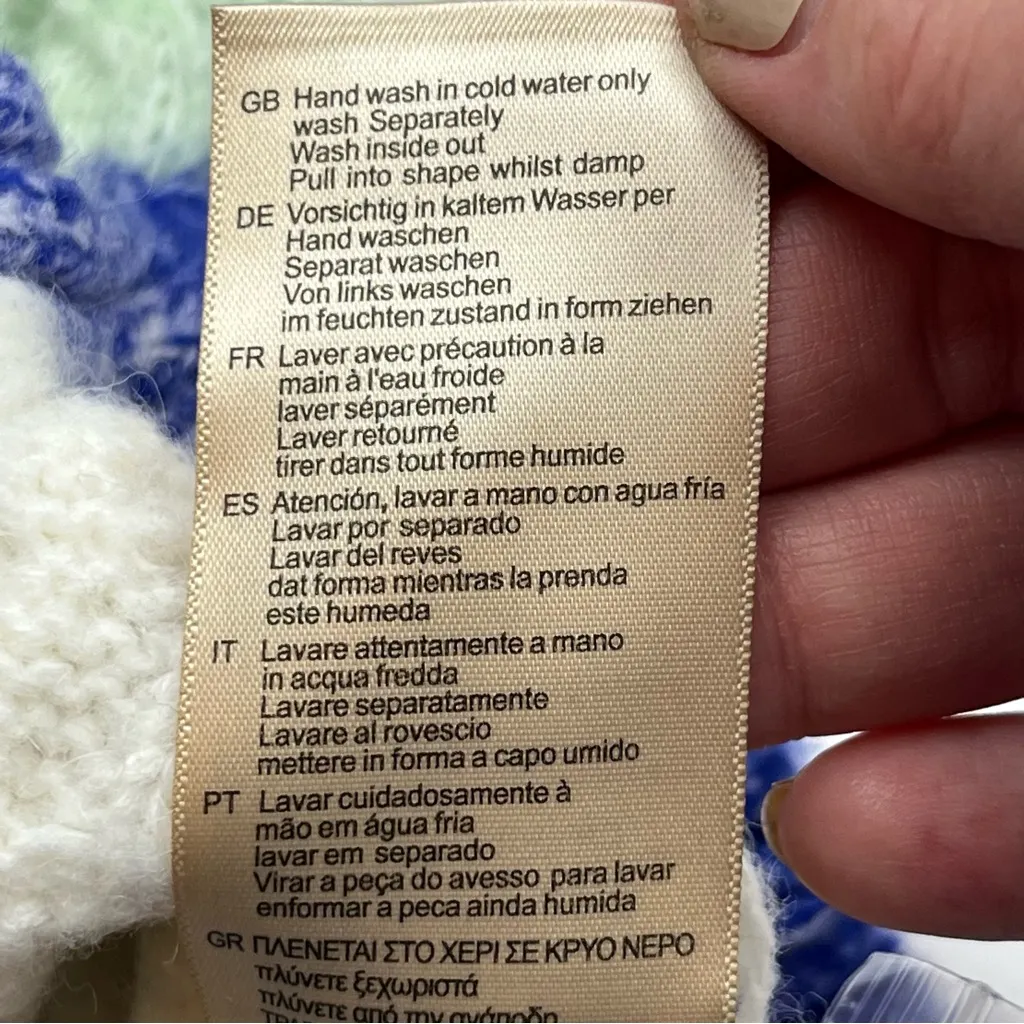 Scotch & Soda Brushed Mid-length Striped‎ Cardigan Womens Size XL Wool Blend NEW - Image 6