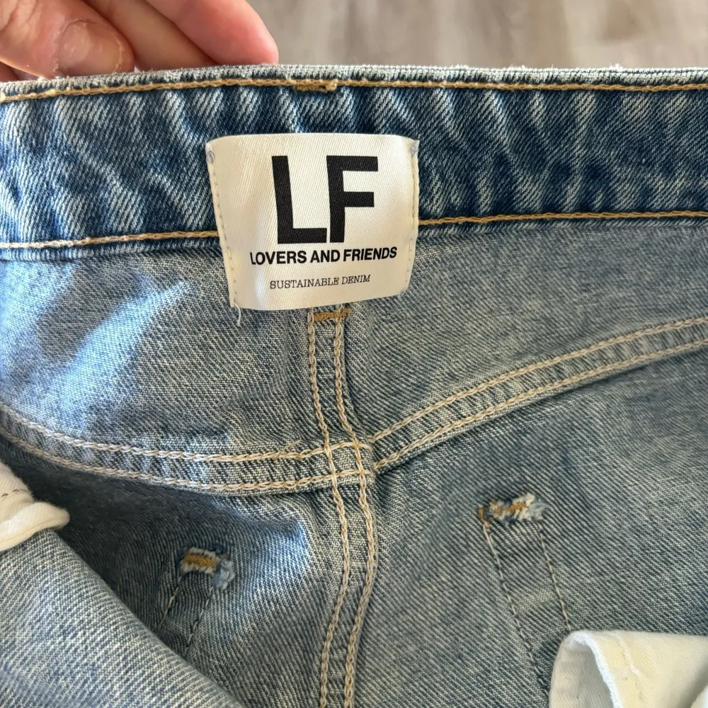 Lovers And Friends Reece Jeans High Rise Rigid Slim Straight Size 29 distressed - Image 5