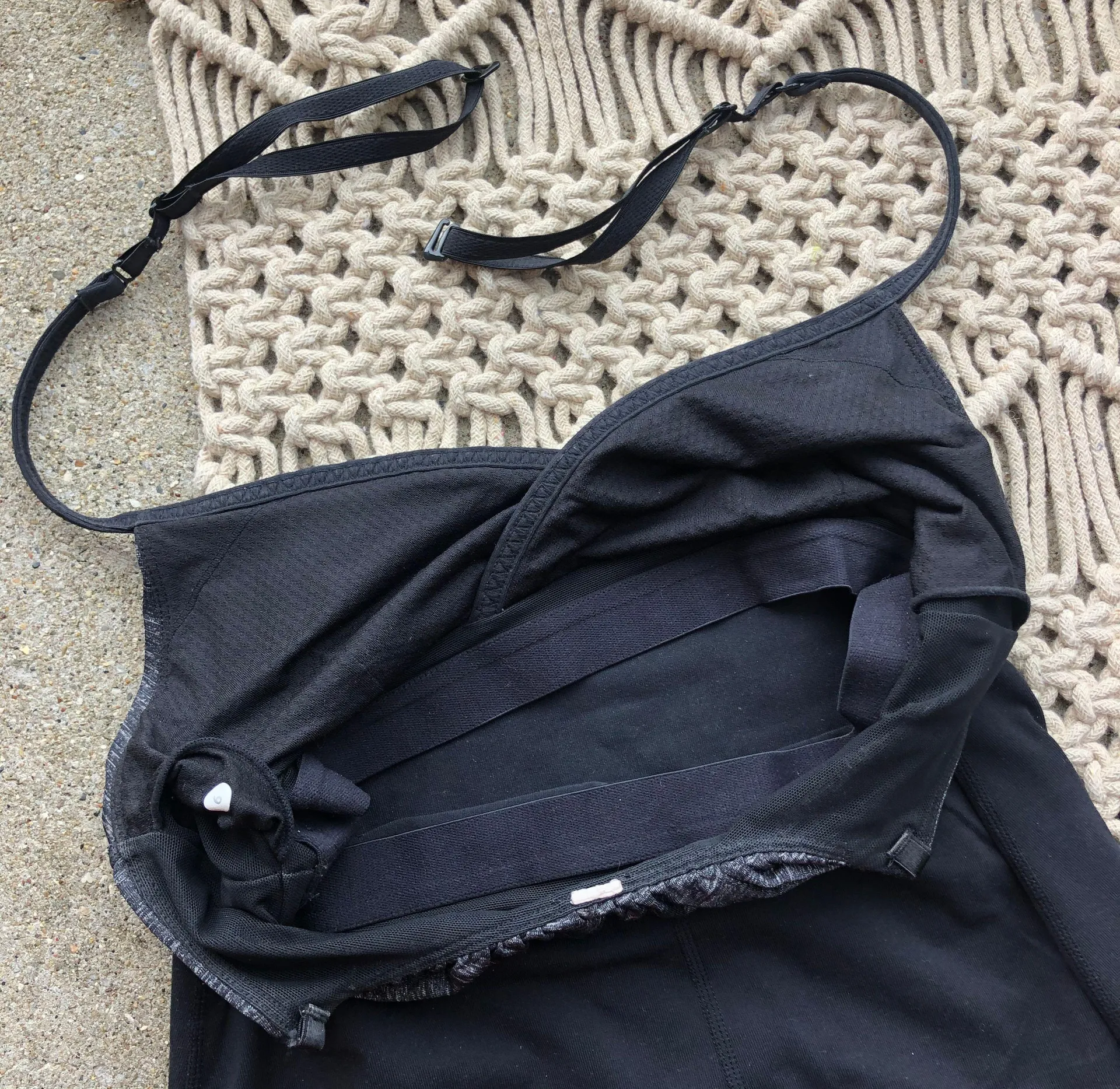 Lulu Grey And Black Tank Top - Image 7