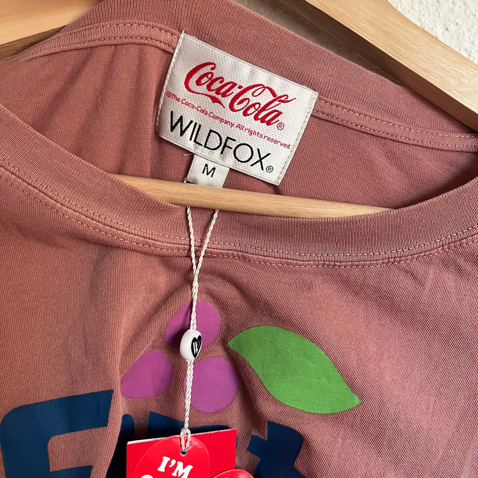 WILDFOX x Coca-Cola Fanta Grape Alhambra Cropped Oversized Tee M NWT - Image 3