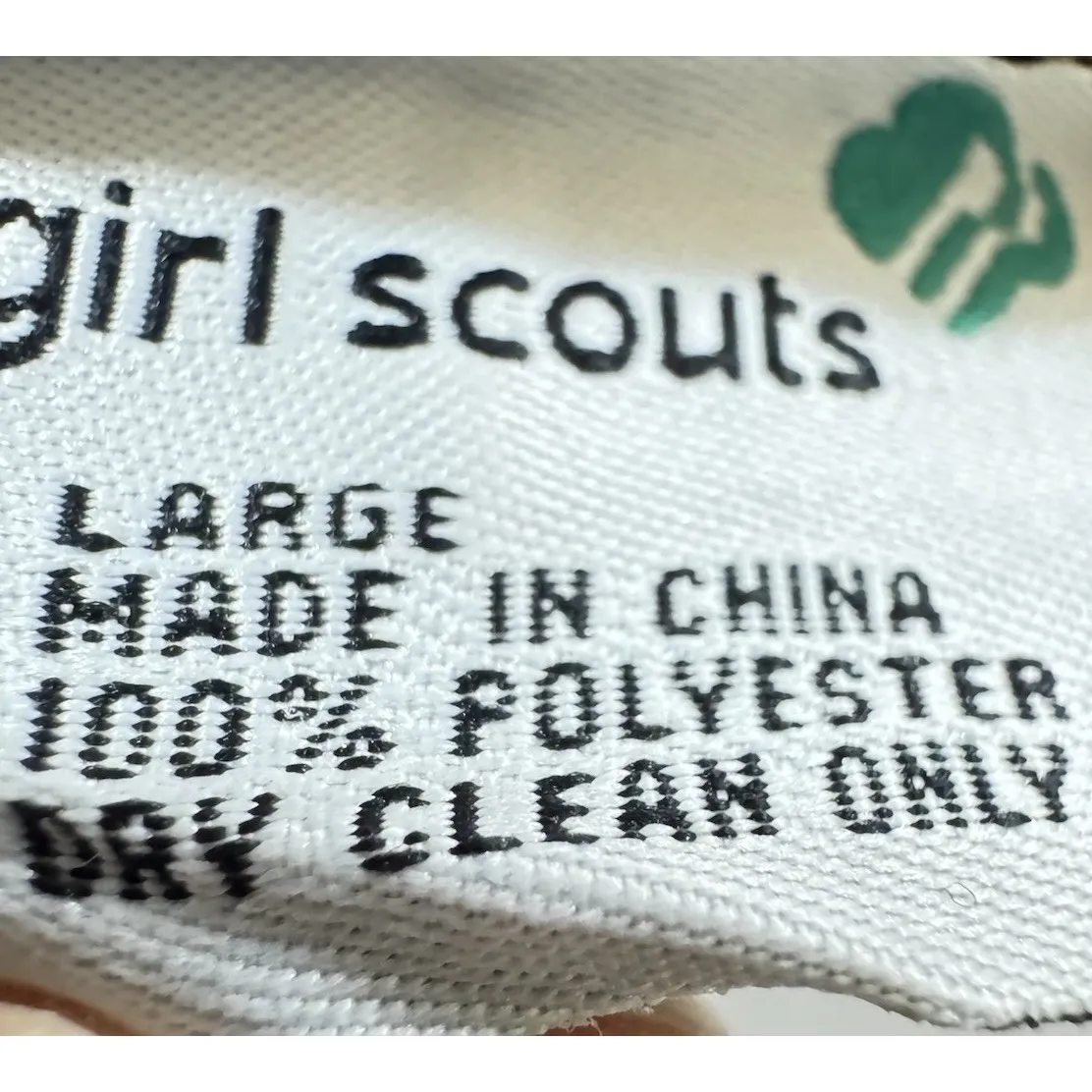 Vintage 70s Girl Scout Brownie Hat Brown Felt Wool Beanie Size Large, As Shown - Image 4