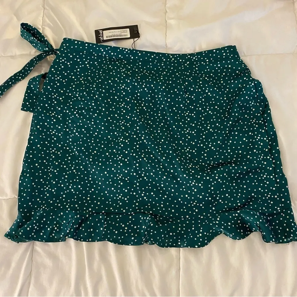 Nasty Gal You Spit This Satin Wrap Mini Skirt - Image 6