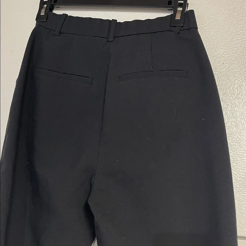 ABERCROMBIE AND FITCH WOMENS PLEATED BLACK DRESS PANT TROUSER 25/0 CURVE LOVE - Image 5