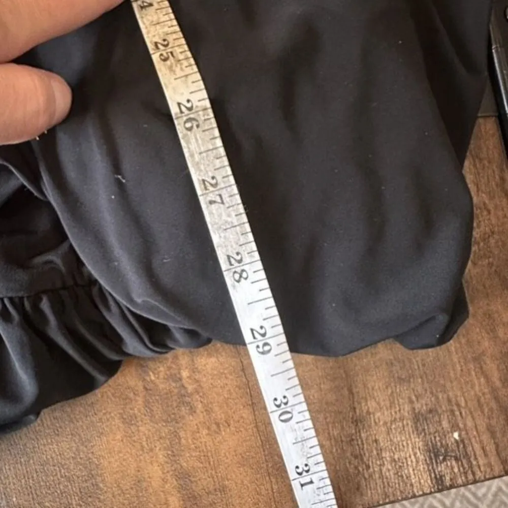 Vintage 90s Un Deux Trois Women's Sequin Halter Draped Sleeveless Dress Black 12 - Image 10