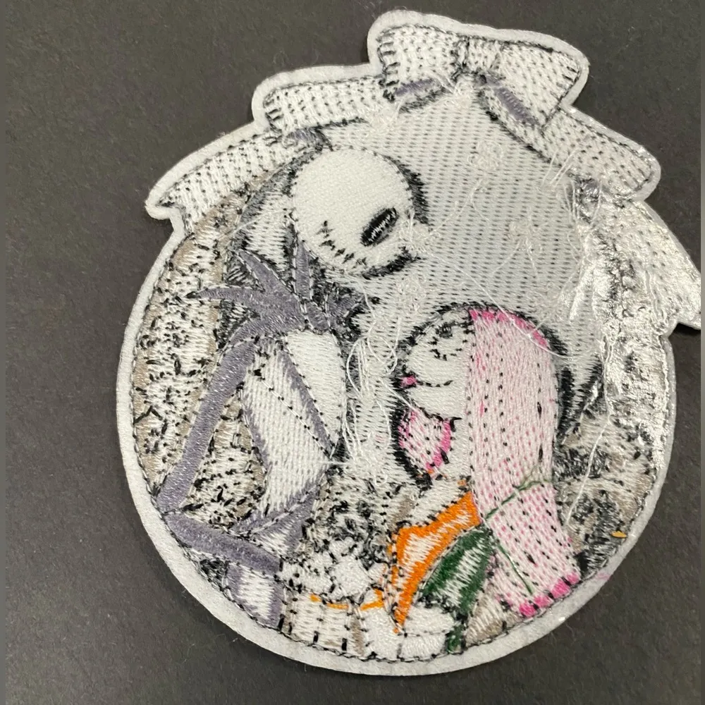 Disney Parks - Jack and Sally - Embroidered Patch - Image 3