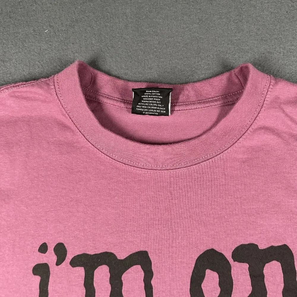 Luxe Apparel Shirt Large St Thomas USVI Island Time Short Sleeve Graphic Tee Purple - Image 3