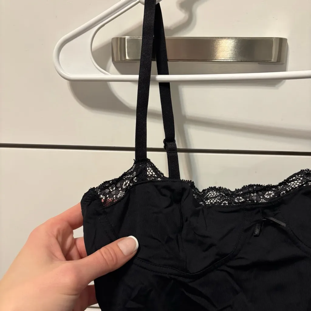 Lioness Black Lace Trim Tank Top - Image 5