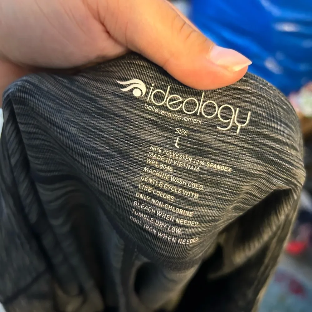 Ideology Black & Gray Heathered 7/8 Leggings - Image 3