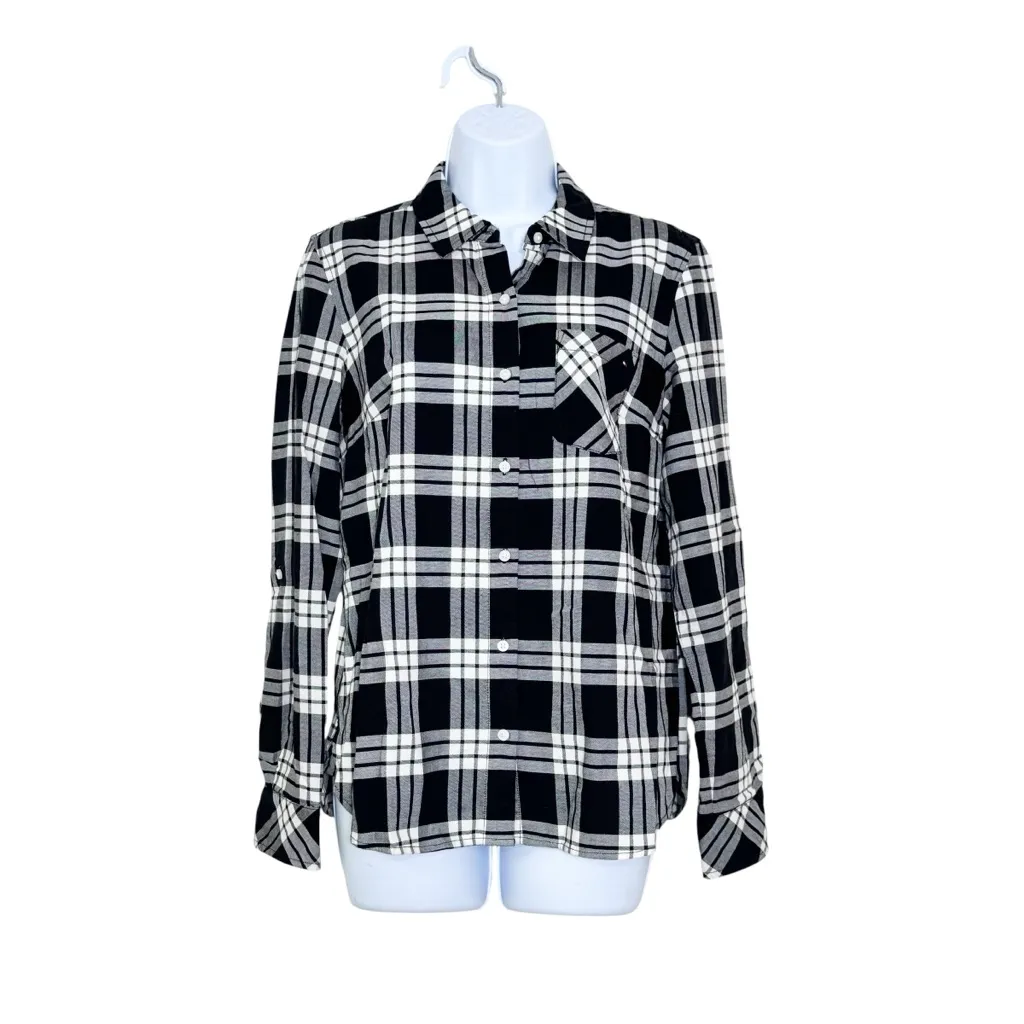 Tommy Hilfiger Plaid Button Down Top‎ size S - Image 2