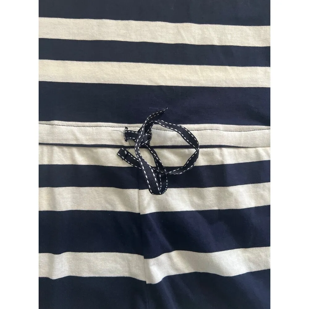 BEACH BY EXIST Womens Blue Yellow Stripe Anchor Romper Med - Image 4