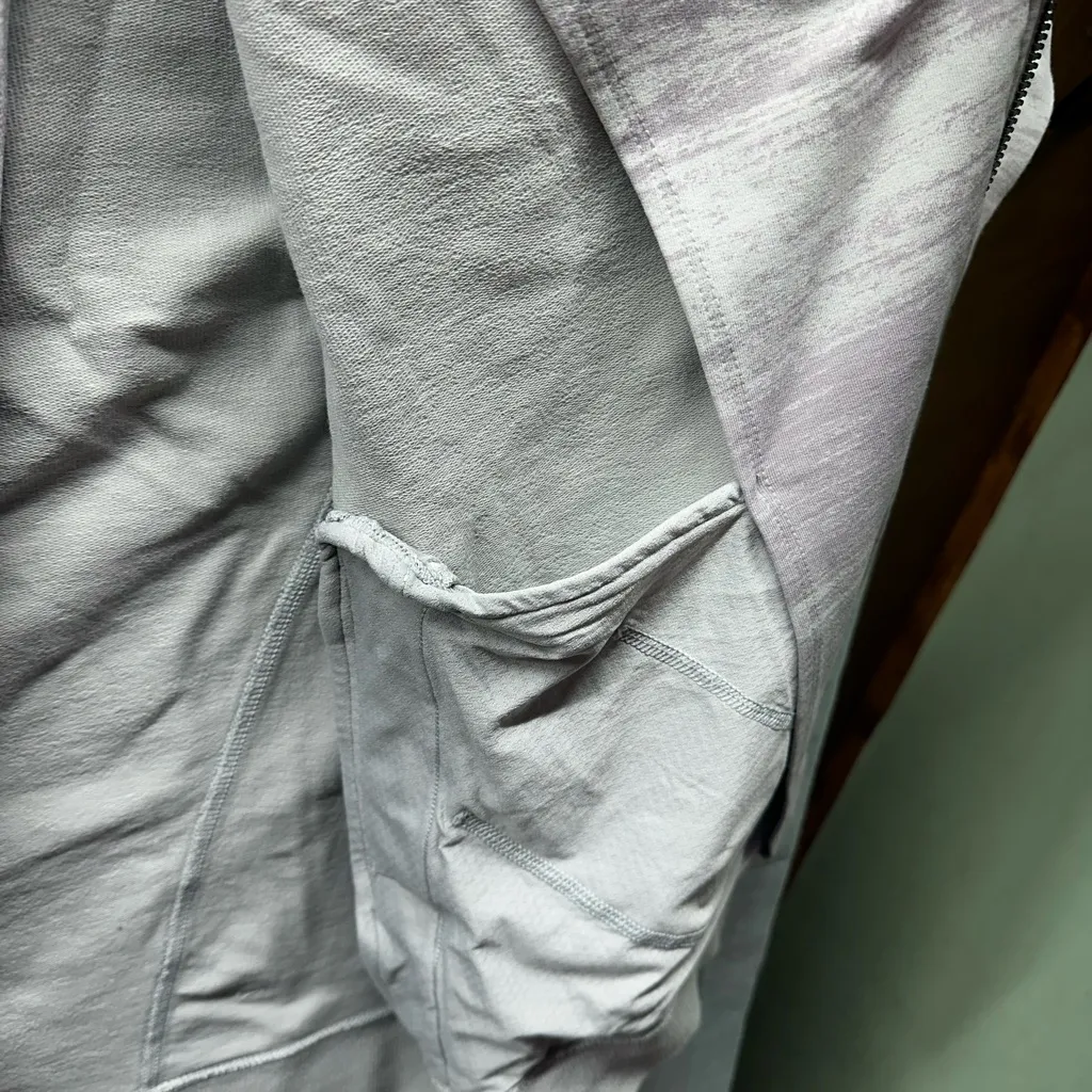 Lululemon Mula Bundle Wrap Jacket asymmetrical zip  color silver spoon size 6 - Image 7