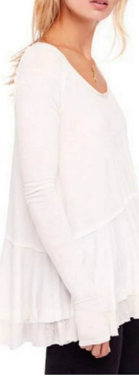 Free People Tangerine Tee Ivory - Image 2