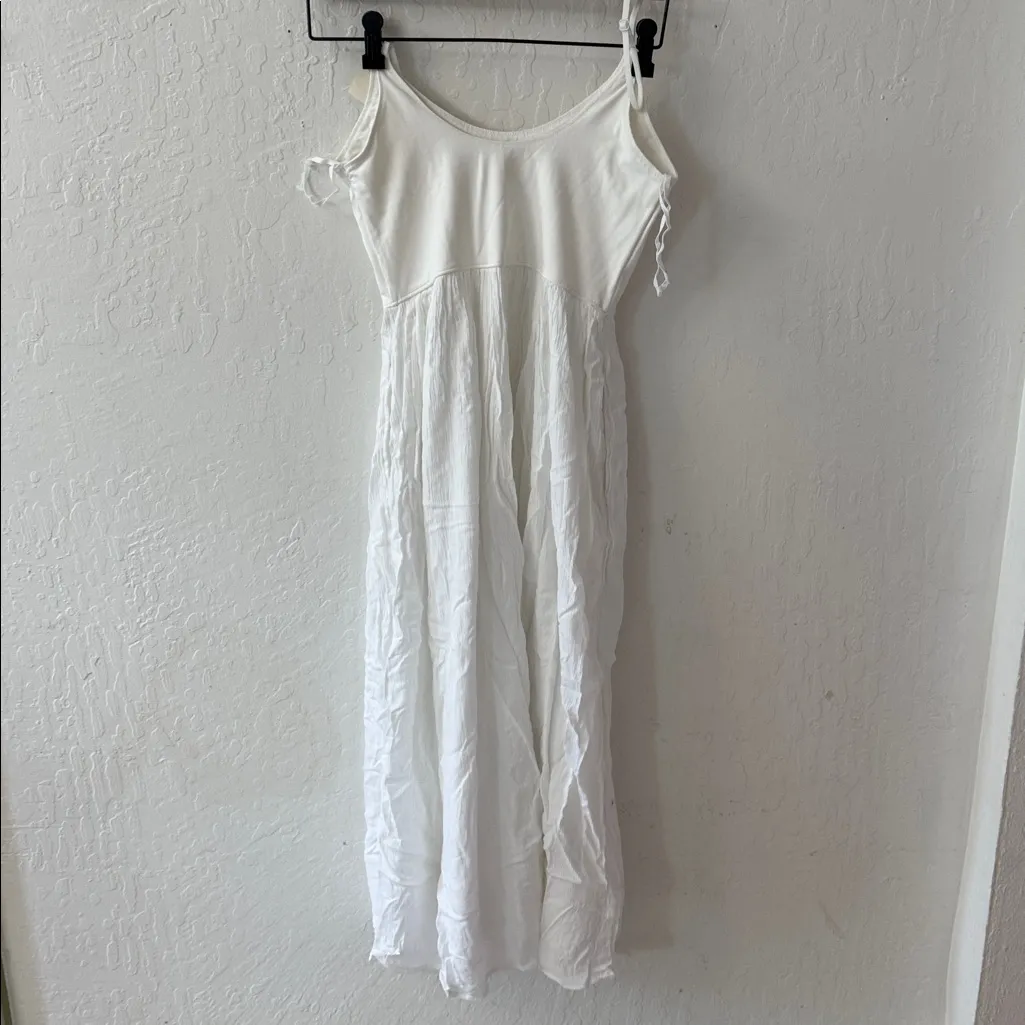 Aerie At the Barre Midi Dress White Size Small NWT FLAW - Image 6