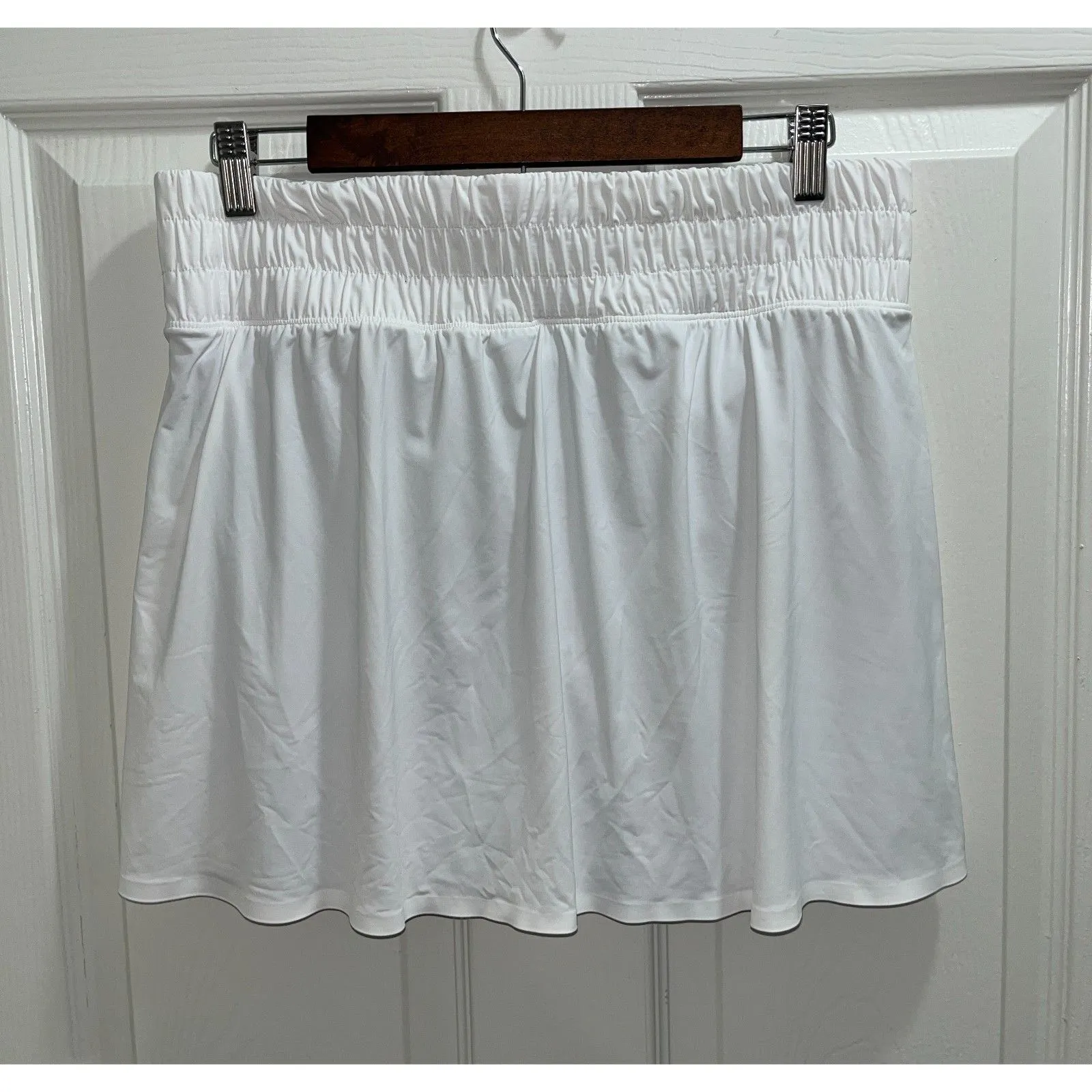 Spanx Shape Activate Skort Size Large White Tennis Golf Athletic Comfy Stretch - Image 3