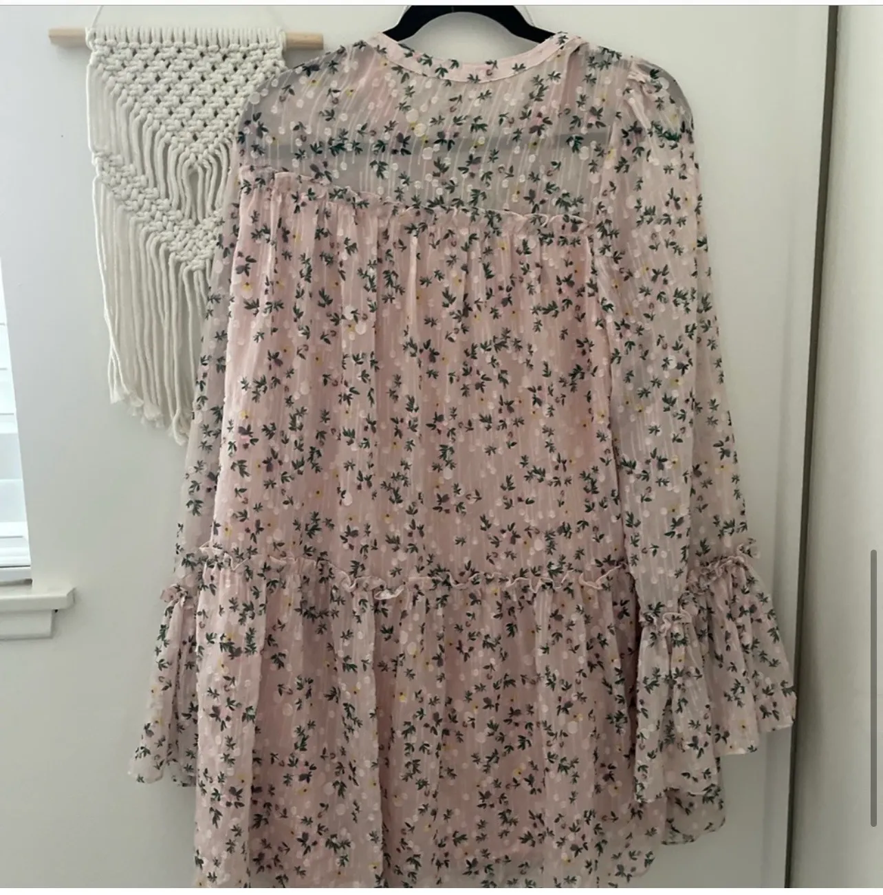 Nathalie floral bell sleeve dress boho - Image 4