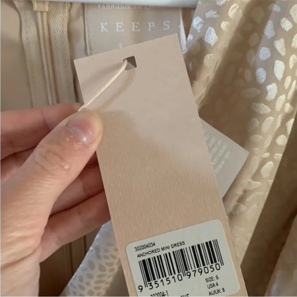 KEEPSAKE the Label Cream Mini Dress Size 4 - Image 6