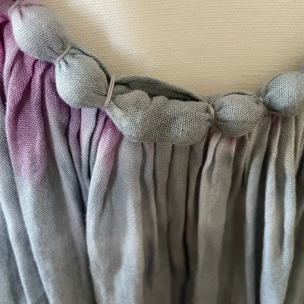 NaPua Collection Honolulu Pink and Blue Tie Dye Dress Cover Up Size M - Image 8