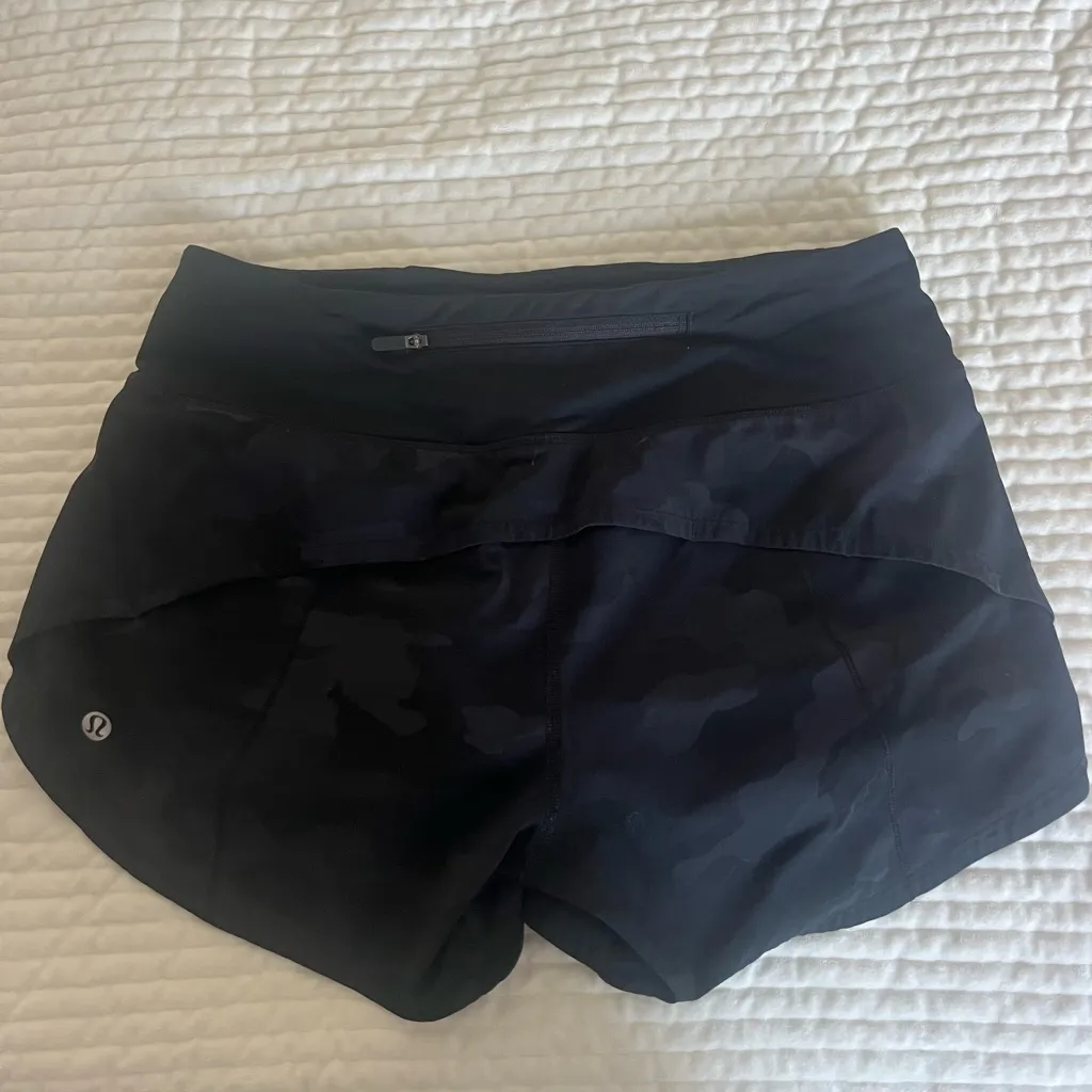 lululemon athletica Black Camouflage Athletic Shorts - Image 2