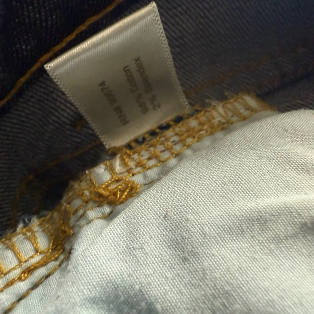 Boston Proper Womens Distressed Skinny Jeans Size 10/31 Blue Denim Embellished - Image 3