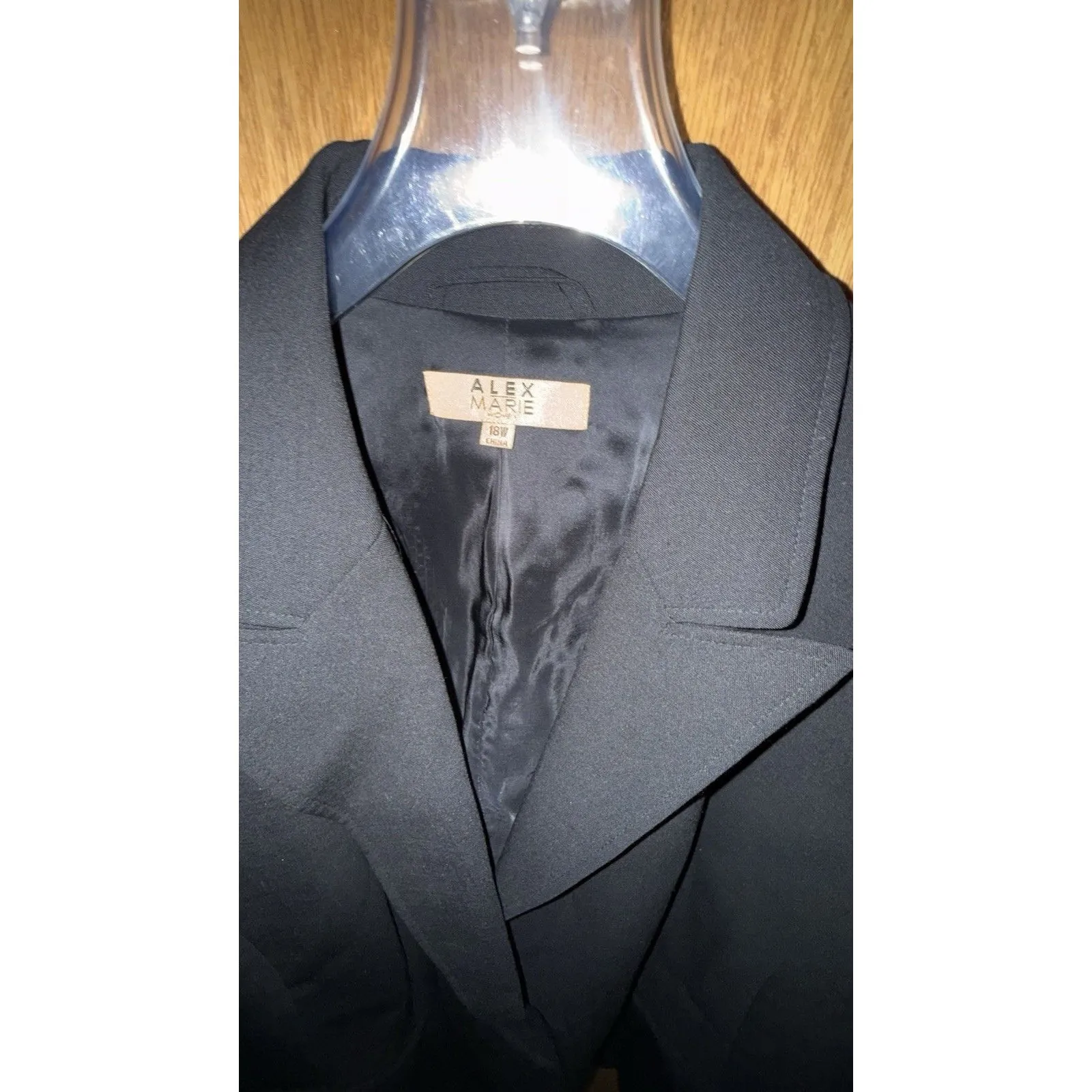 Alex Marie Black Blazer Jacket Career Business Office Interview Size 18W Women’s - Image 2