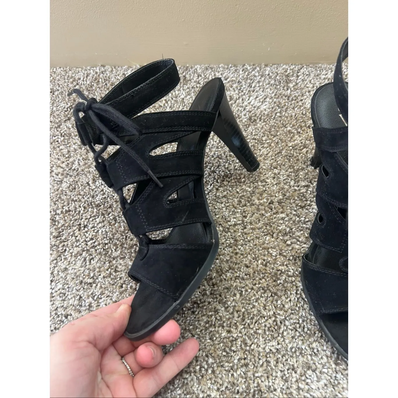 Simply Vera Vera Wang Black Heels Woman’s Size 7.5 Preowned - Image 6