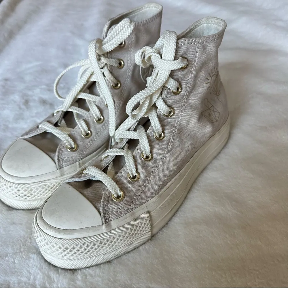 Converse Desert Sand Festival Platform Sneakers Women’s Size 6.5 - Image 6