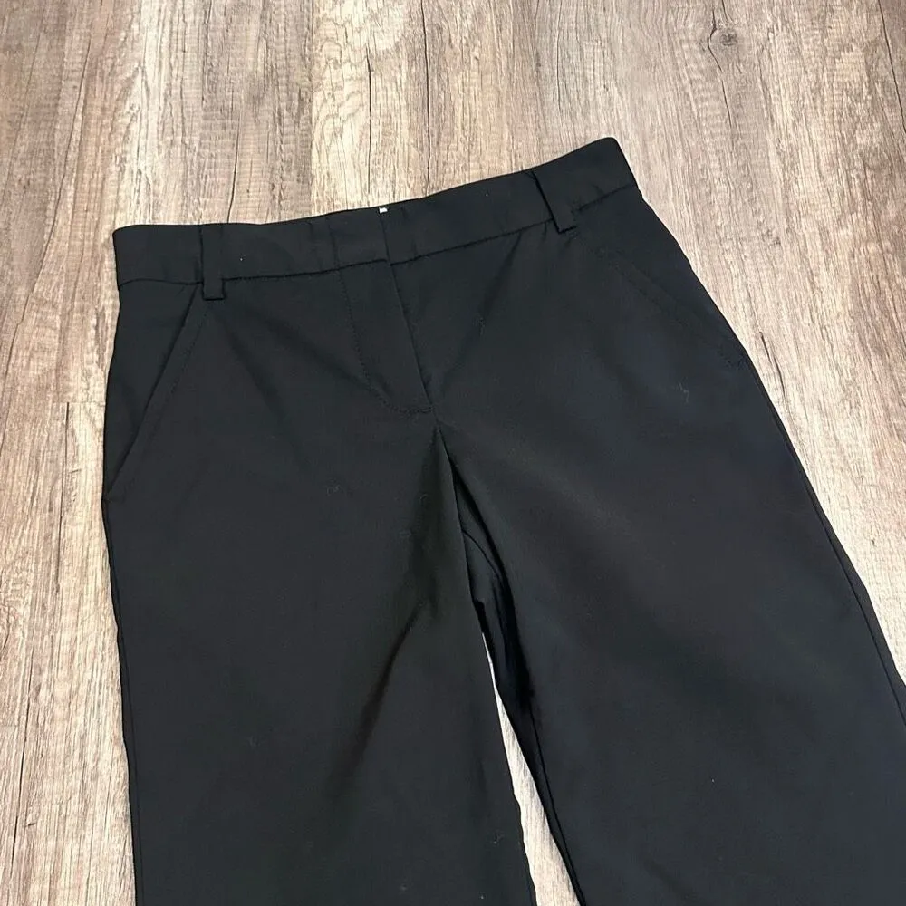 Y2K J. Crew Black‎ Wool Blend Trouser Dress Pants Size 2 Petite Midrise Career Black - Image 9