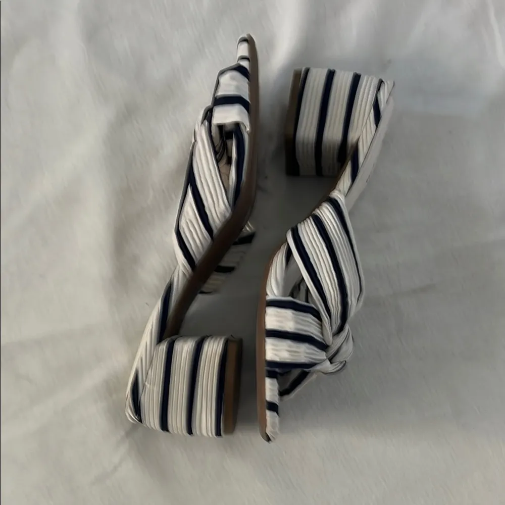 ON 34TH Striped Knot Slide Sandals – Size 6.5 Black - Image 5
