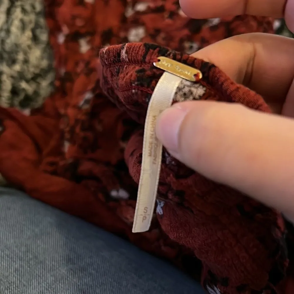 Free people burgundy floral mini dress - Image 7