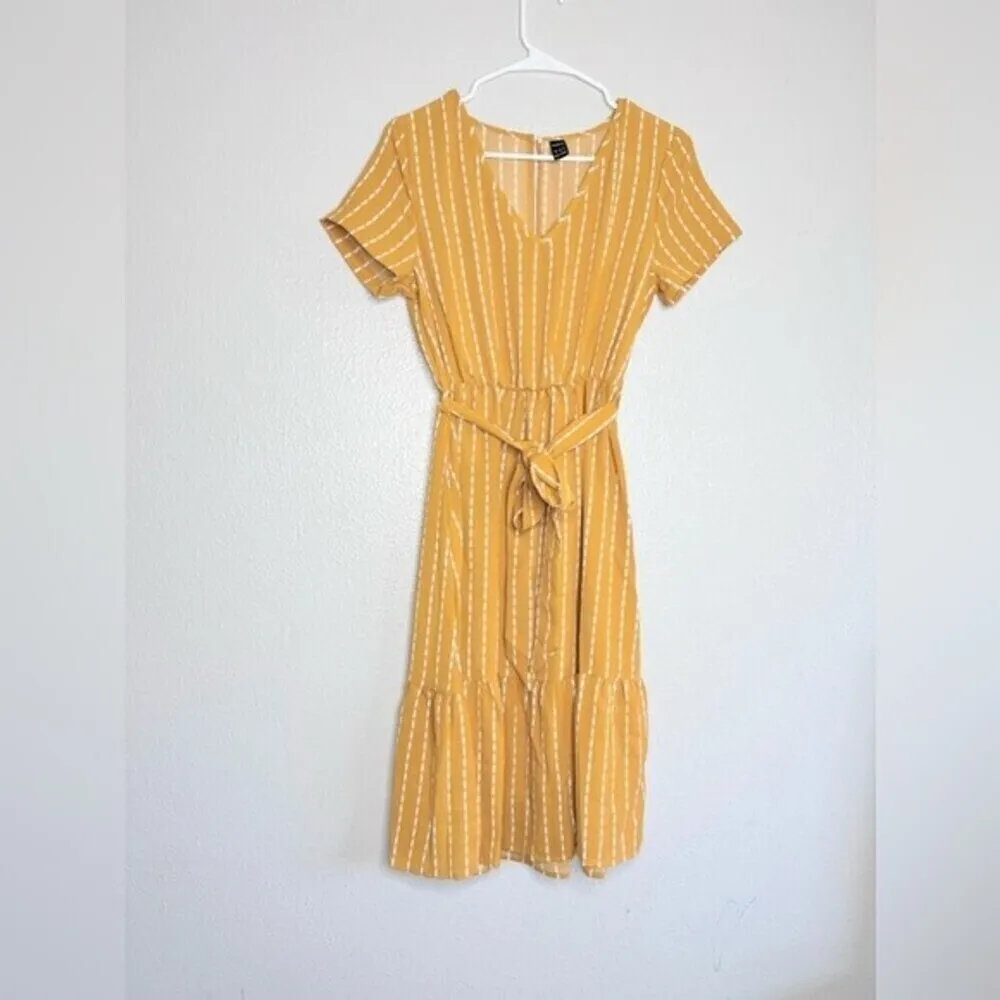 Women’s SHEIN Summer Mustard/yellow midi dress Size S. - Image 5