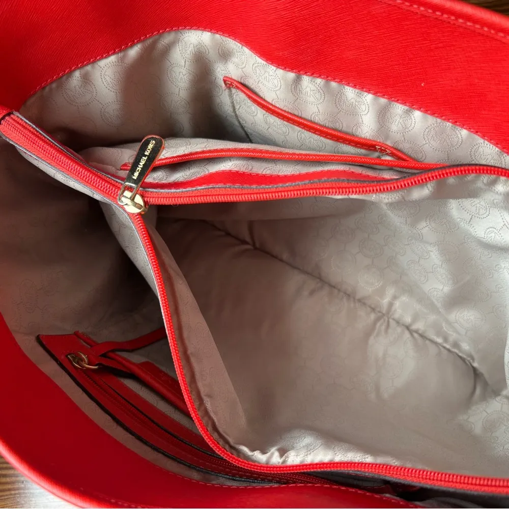 Michael Kors  Red Large Purse - Image 7