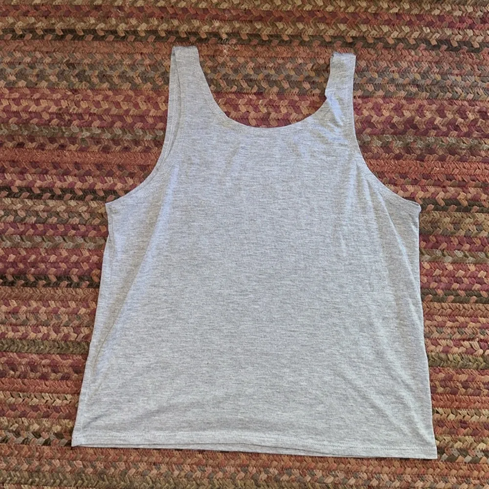 FIFTH SUN GREY AMERICAN FLAG POCKET TANK - Image 4