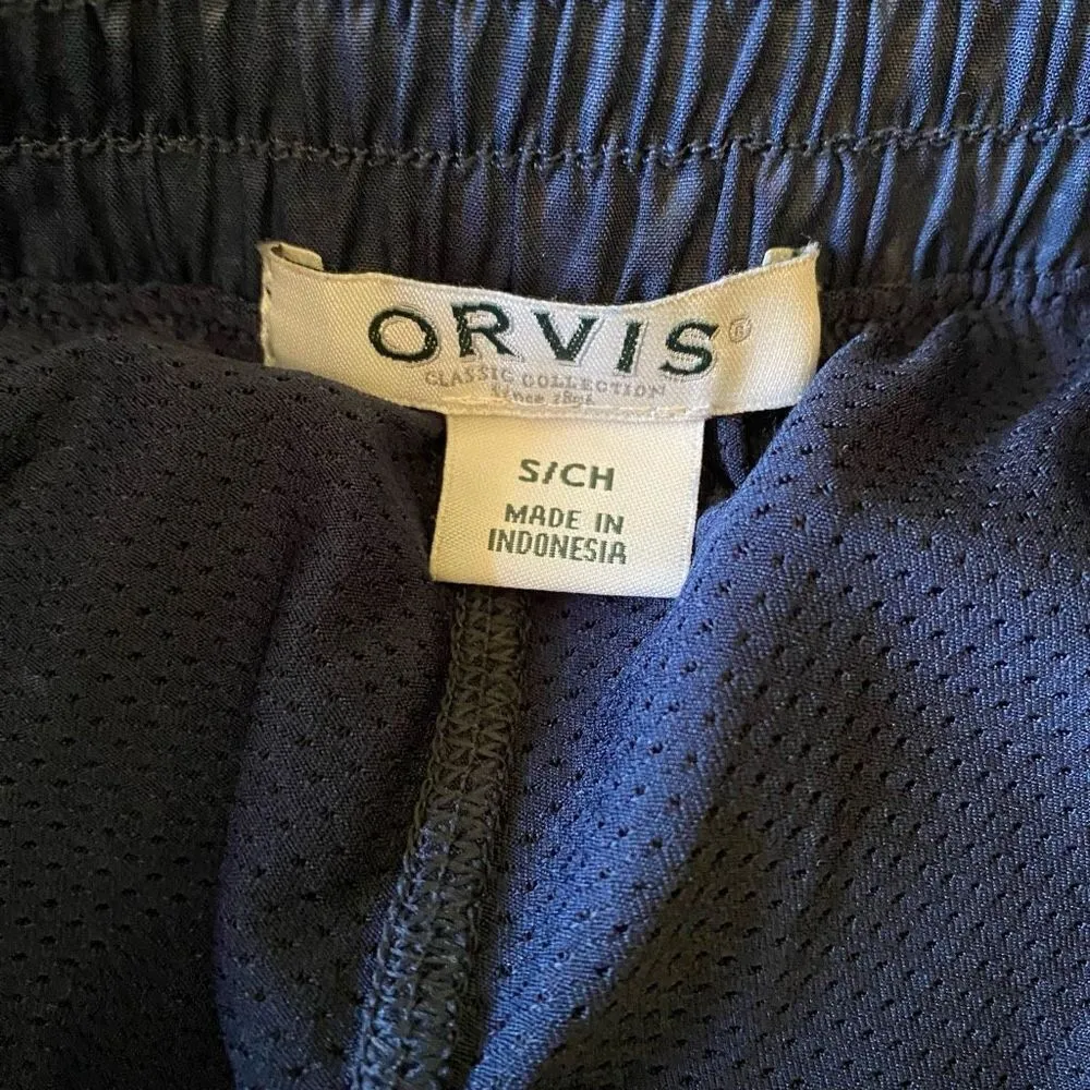 Orvis Travel Skort Skirt Shorts Shattered Navy Blue Comfort Womens Size Small - Image 6