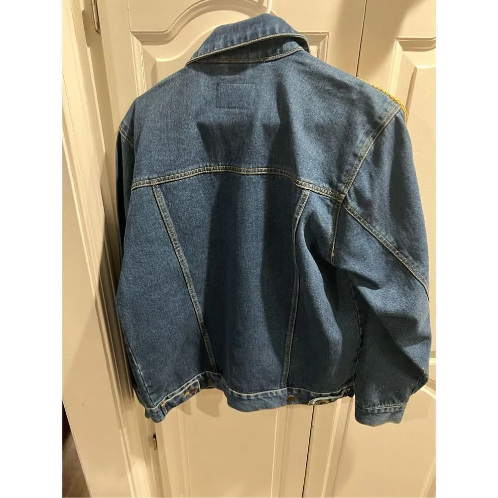 Vtg Embellished Lee Outerwear Denim Jacket. Size small - Image 10