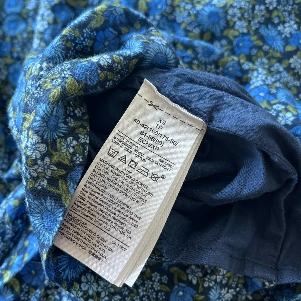 Gap Navy Blue Floral Maternity Jumpsuit - Image 10