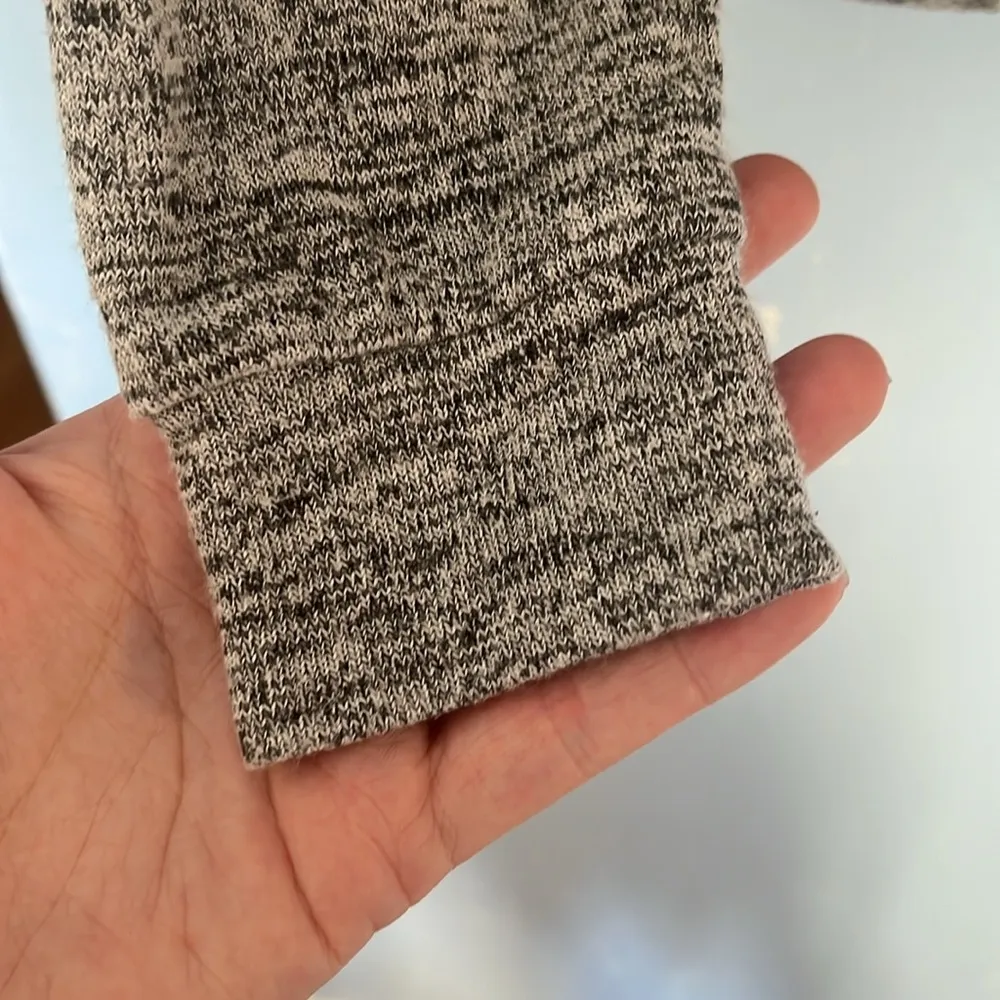 Ugg Twist Knotted Front Long Sleeve Comfy Cozy Merle Heathered Shirt - Image 5